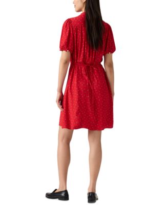 Women's Cotton Lea Button-Front Mini Dress