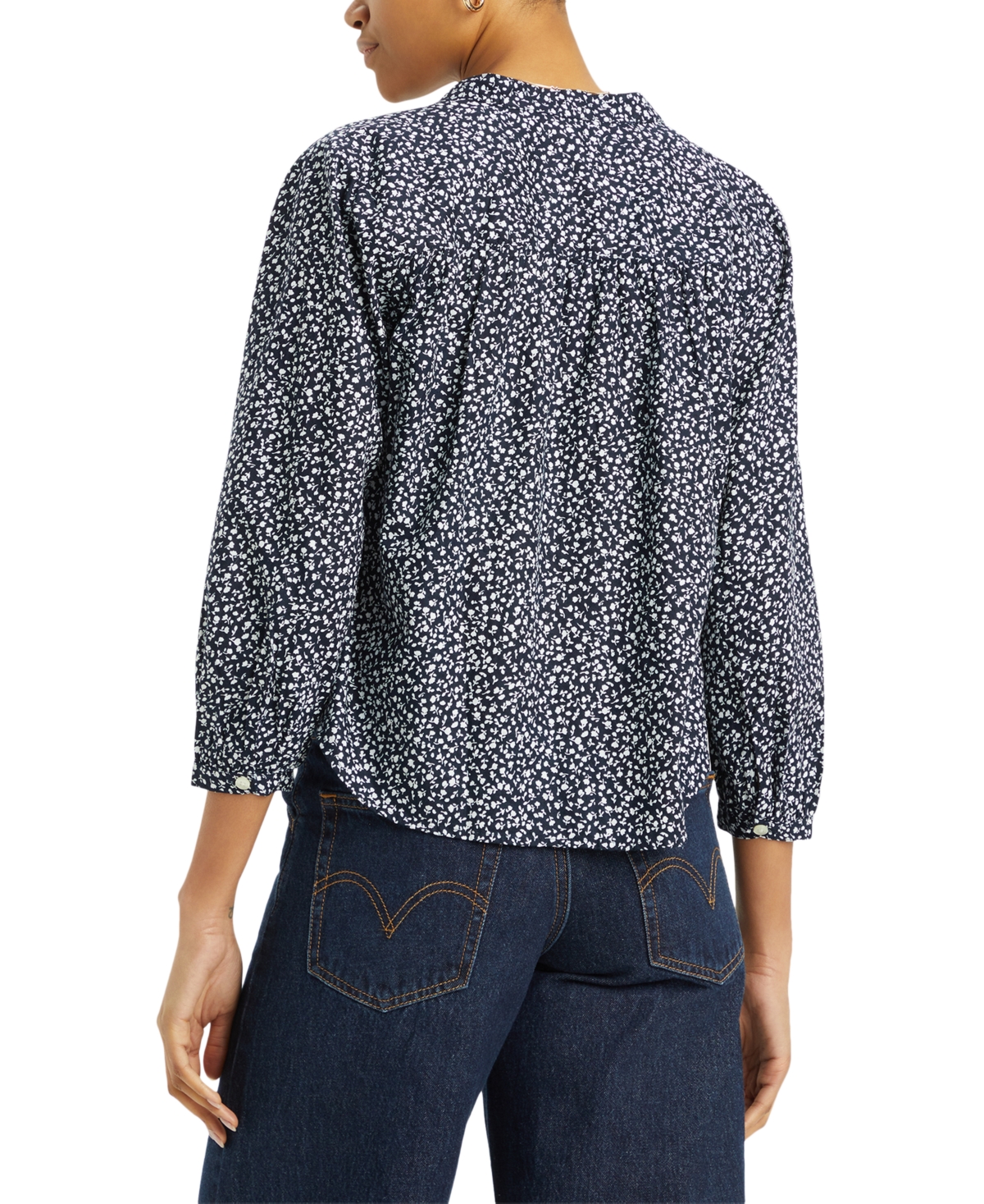 Levi's Women's Lilah Button-front 3/4-sleeve Blouse