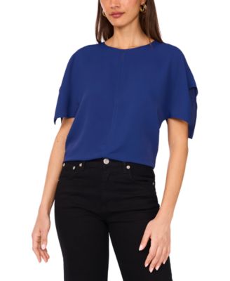 Vince Camuto - Women's Front-Slit Dolman-Sleeve Blouse