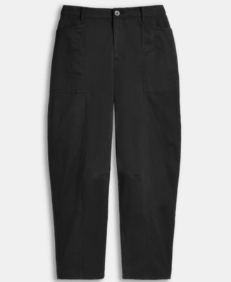 Women's High-Rise Utility Barrel-Leg Ankle Pants, Macy's Exclusive 