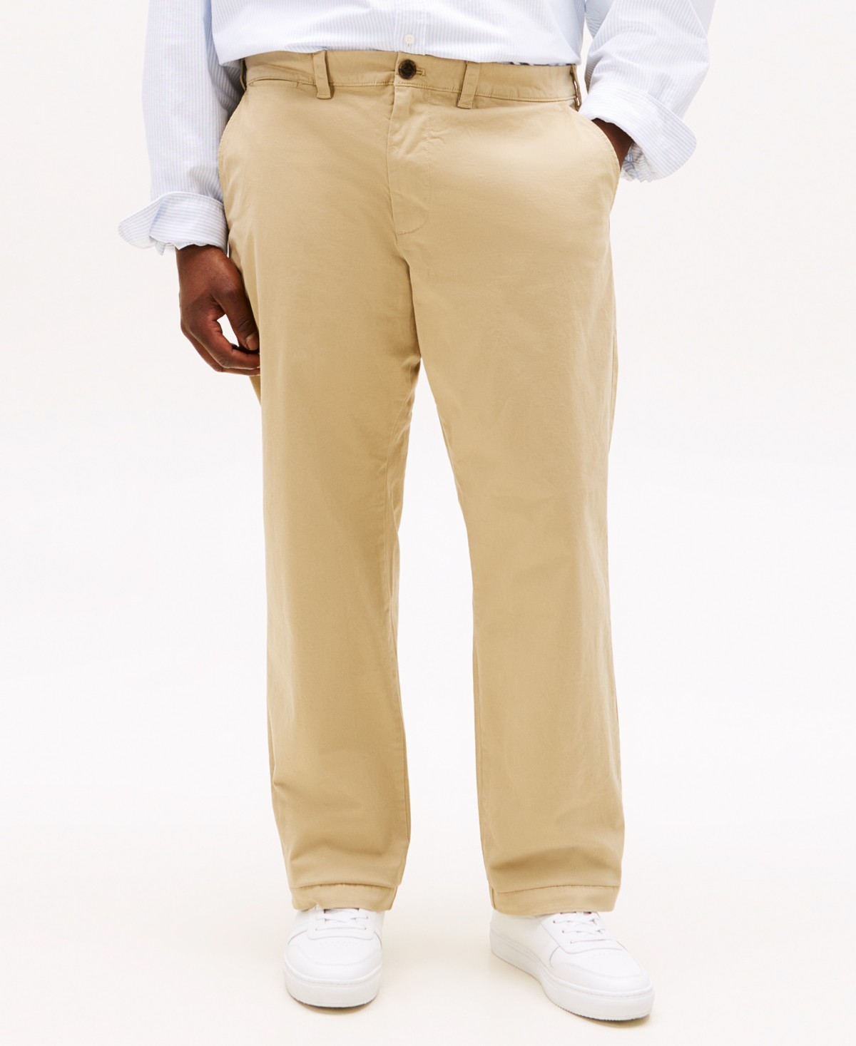 Мужские Tommy Hilfiger Men's Big & Tall TH Flex Stretch Custom-Fit Chino Pants — фото 1