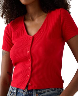 Women's Muse Short-Sleeve Button-Front Top