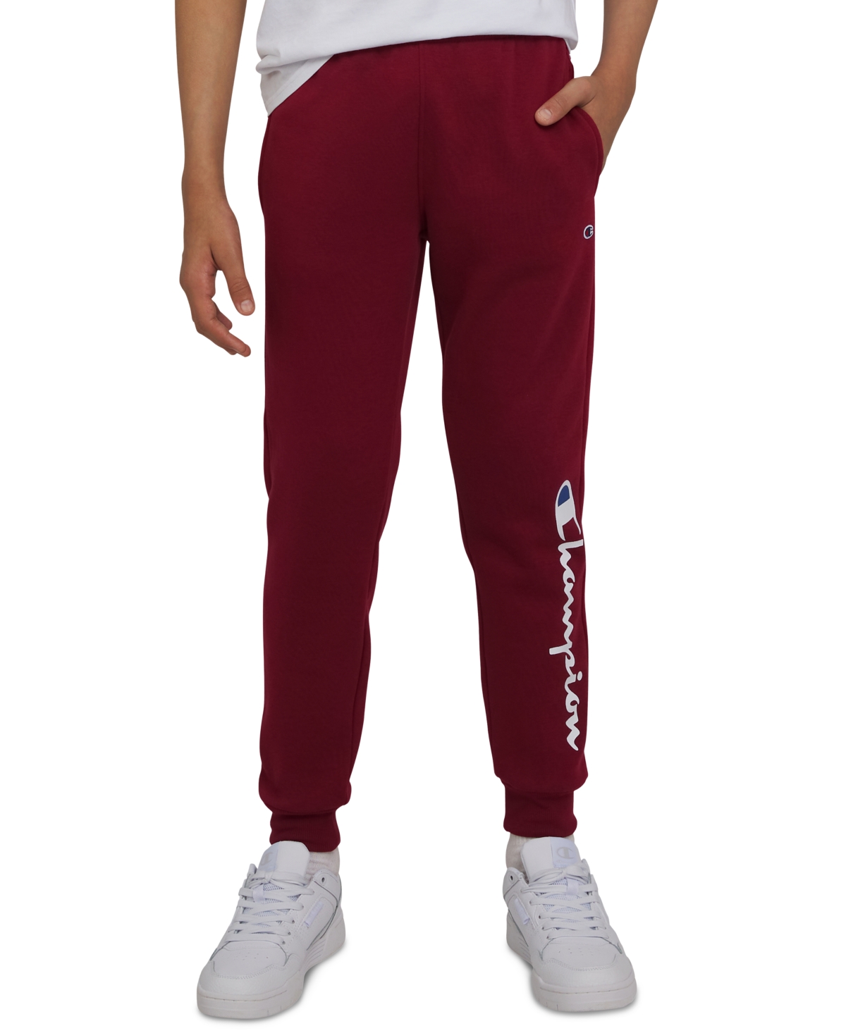 Champion Big Boys Signature Fleece Jogger Pants In Red