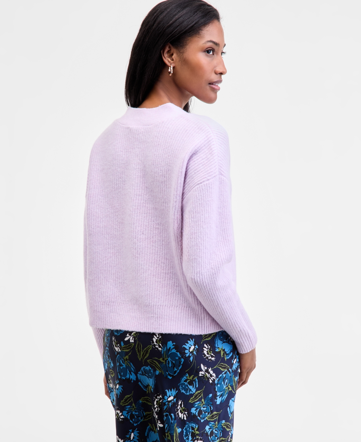 On 34th Women's Three-button Shaker Cardigan, Created For Macy's In Multi