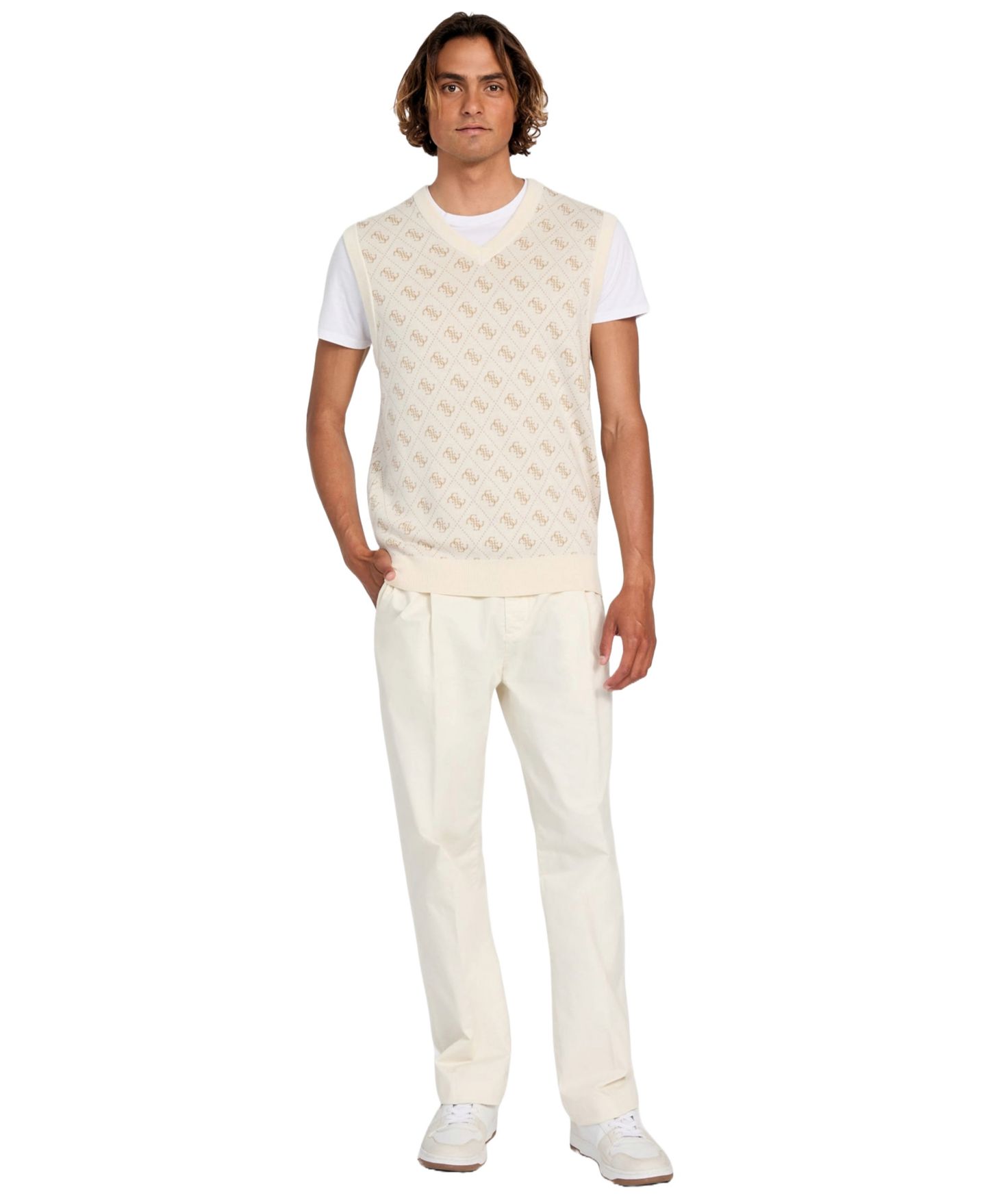 Мужской свитер GUESS Horace Quattro G Logo Jacquard — фото 2