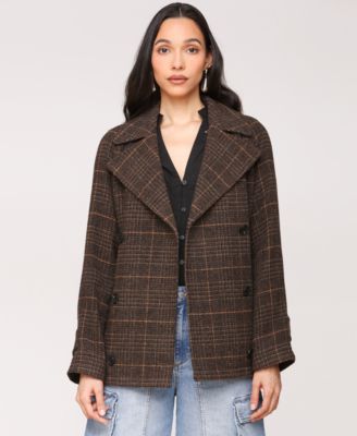 Avec Les Filles - Women's Double-Breasted Belted Coat