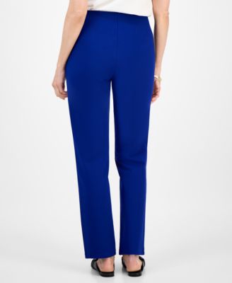 Women's Ponte-Knit Pull-On Ankle Pants