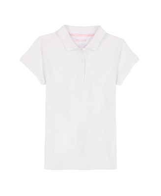 Little Girls Short Sleeve Interlock Polo Shirt