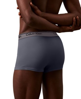Men's 3-Pack Microfiber Stretch Low-Rise Trunk Underwear