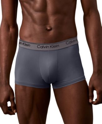 Men's 3-Pack Microfiber Stretch Low-Rise Trunk Underwear