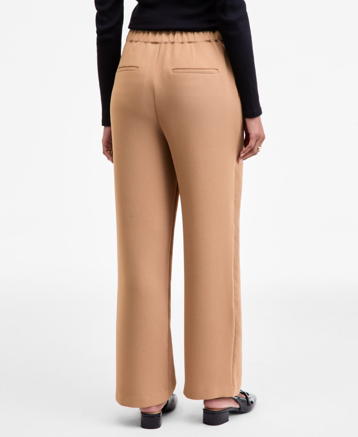 On 34th Women's High-rise Crepette Trouser Pants, Macy's Exclusive In Brown