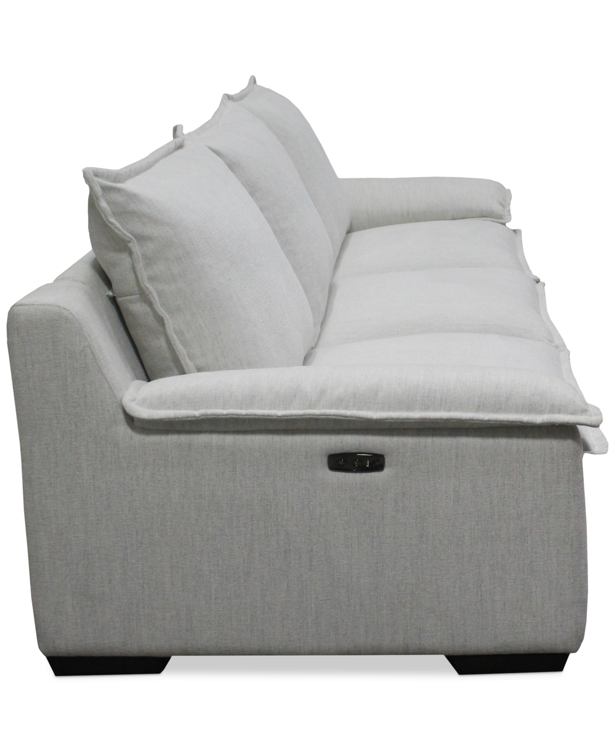 Macy's Borsi 3-pc. Sofa Sectional With 2 Power Recliners In Brown