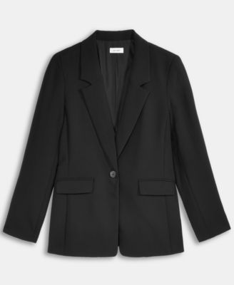 Women's Relaxed Crepe Blazer, Macy's Exclusive
