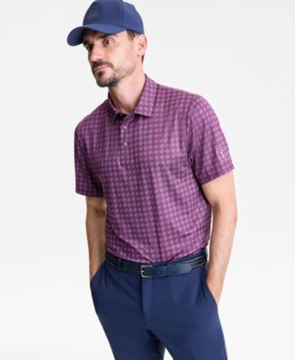 Men's All-Over Geometrical Polo Shirt