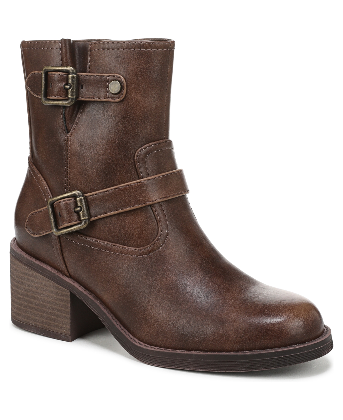 Blowfish Malibu Maeve Moto Block Heel Boot In Brown