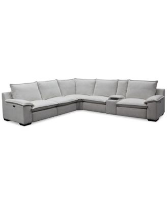 Macy's Borsi Fabric Sectional Collection Exclusive At Macys In Brown