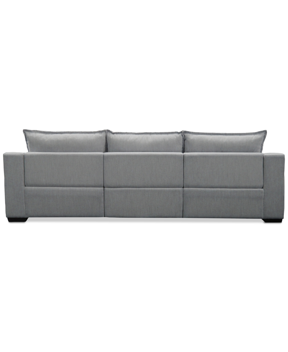 Macy's Borsi 3-pc. Sofa Sectional With 3 Power Recliners In Gray