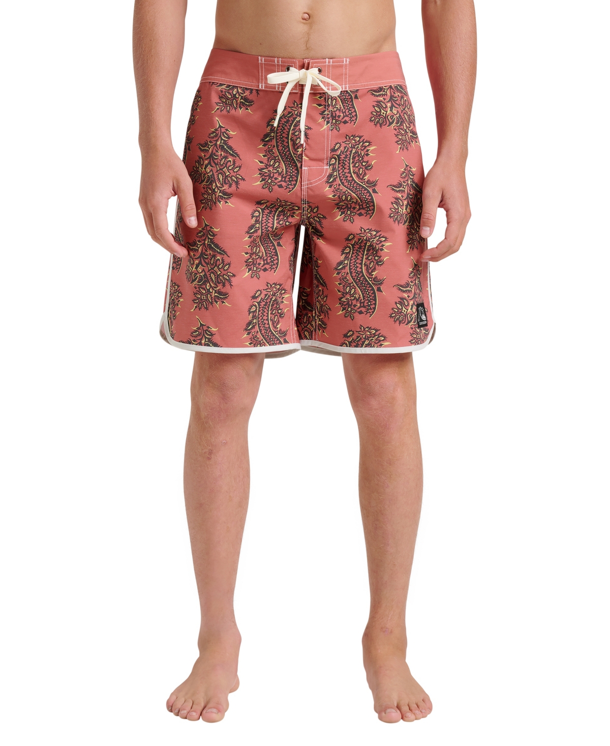 Men's Original Scallop Boardshorts - Mineral red