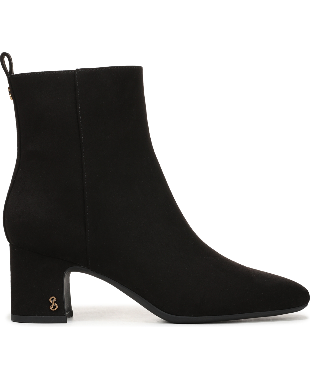 Sam & Libby Women's Yvonne Square Toe Booties In Black