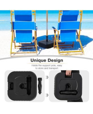 Patio Fillable Umbrella Base Fit 1.5 Inch Umbrella Poles for Yard Poolside