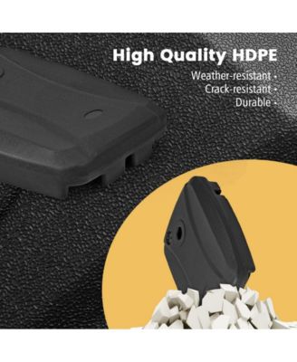 Fillable Universal Offset Umbrella Base with Cross Base and Wheels