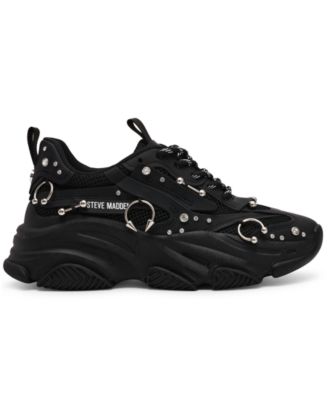 Women's Possession Piercing-Embellished Lace-Up Sneakers