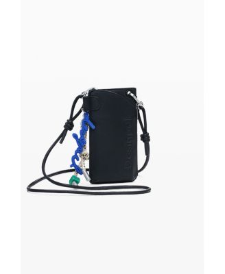 Women's Mobile holder leather-effect logo