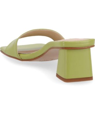 Women's Squared Leather Sandals