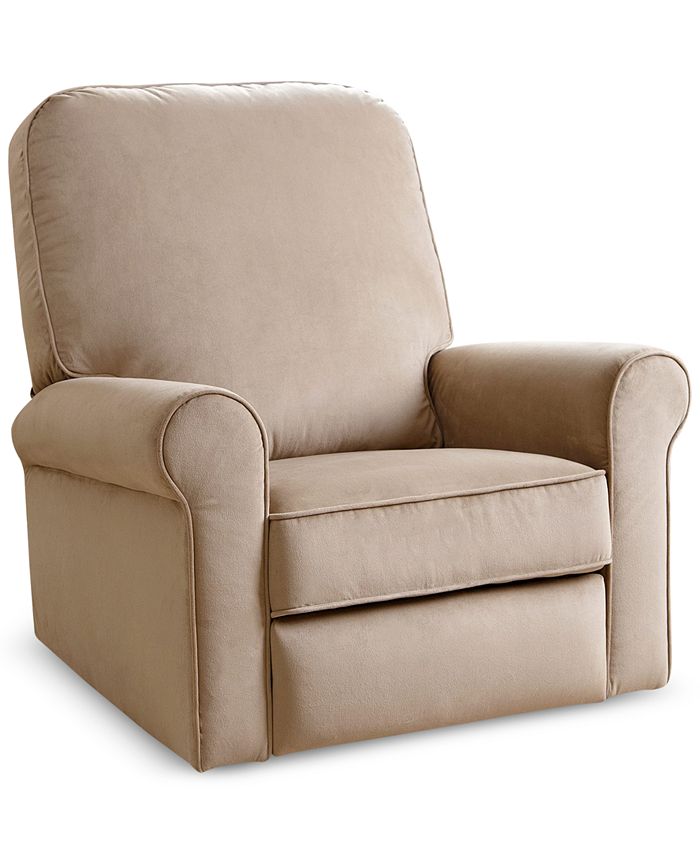 Abbyson Living CLOSEOUT! Levina Fabric Nursery Swivel Glider Recliner