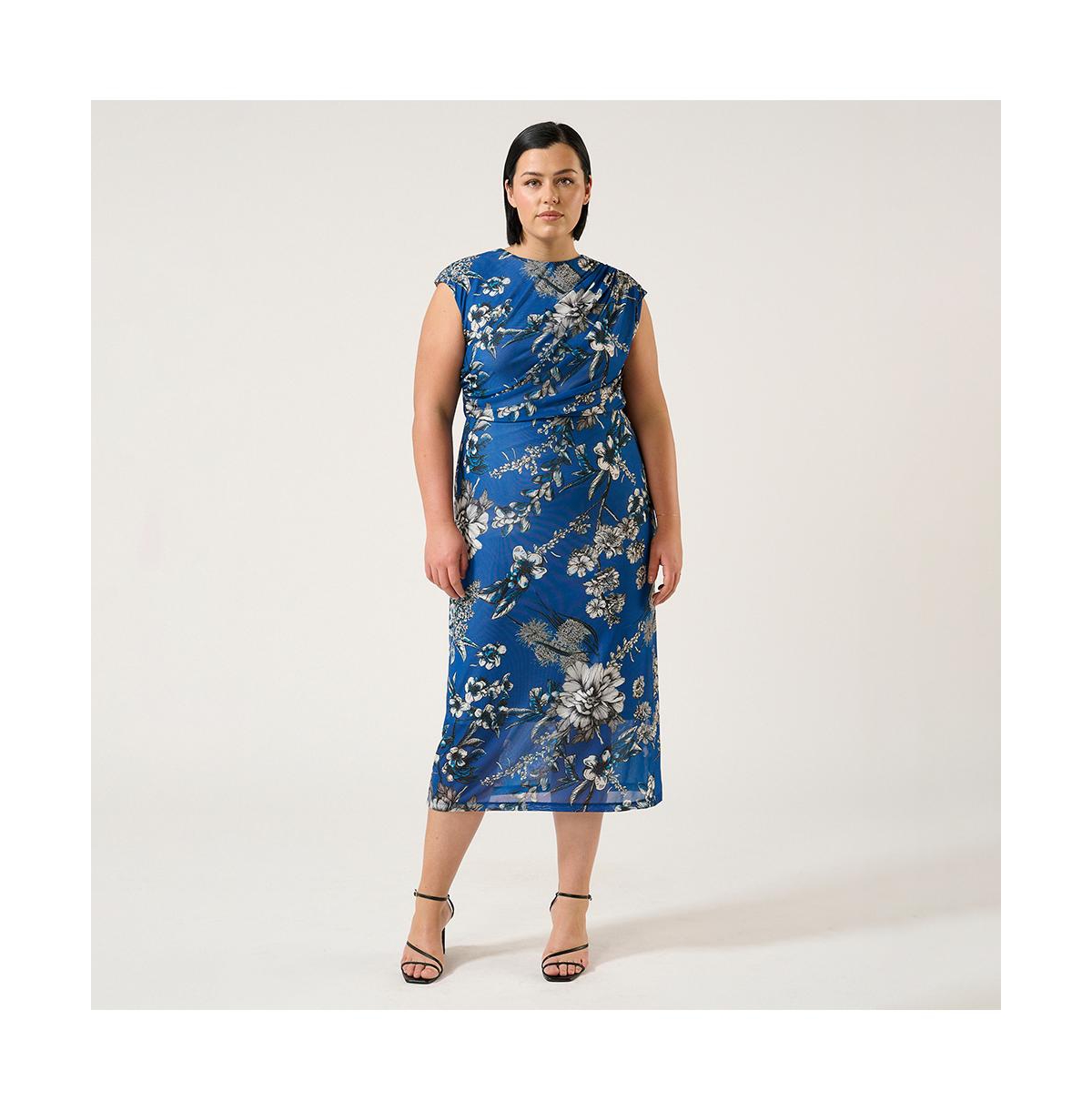 Elysium Mesh Midi Dress - Print