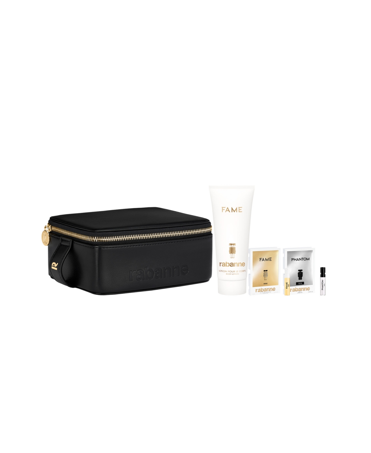 Free 4-Pc. Gift with $122 purchase from the Rabanne Fame Women's fragrance and/or body collection, an $87 value - 4-Pc. Gift
