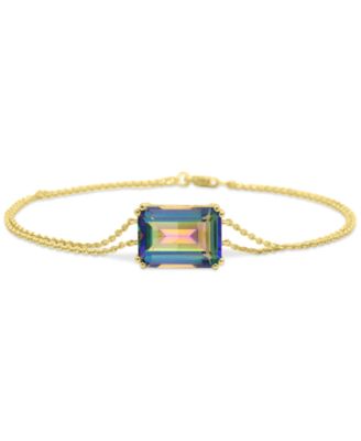 Macy's - Gemstone Bracelet in 14k Gold-Plated Sterling Silver