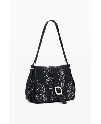 Women's Small crossbody faux leather studded bag