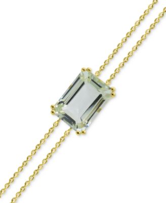 Gemstone Bracelet in 14k Gold-Plated Sterling Silver