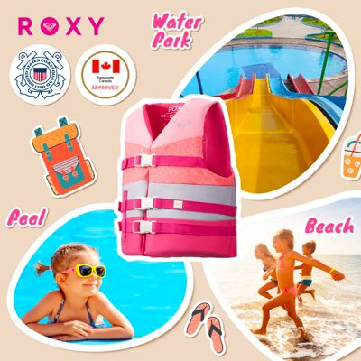 Life Vest USCG Approved for kids, Lightweight EPE Foam with Quick-Release Buckles