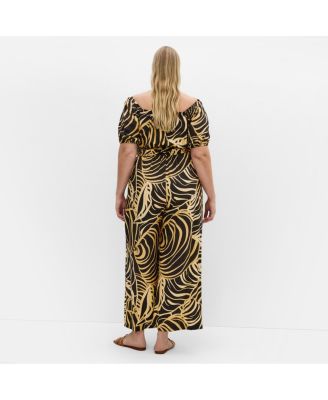 Plus Size Erica Swirl Jumpsuit