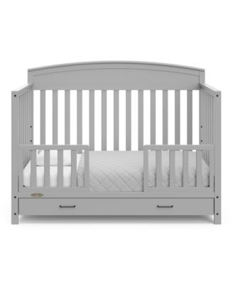 Benton 5-in-1 Convertible Crib with Drawer (Pebble Gray)