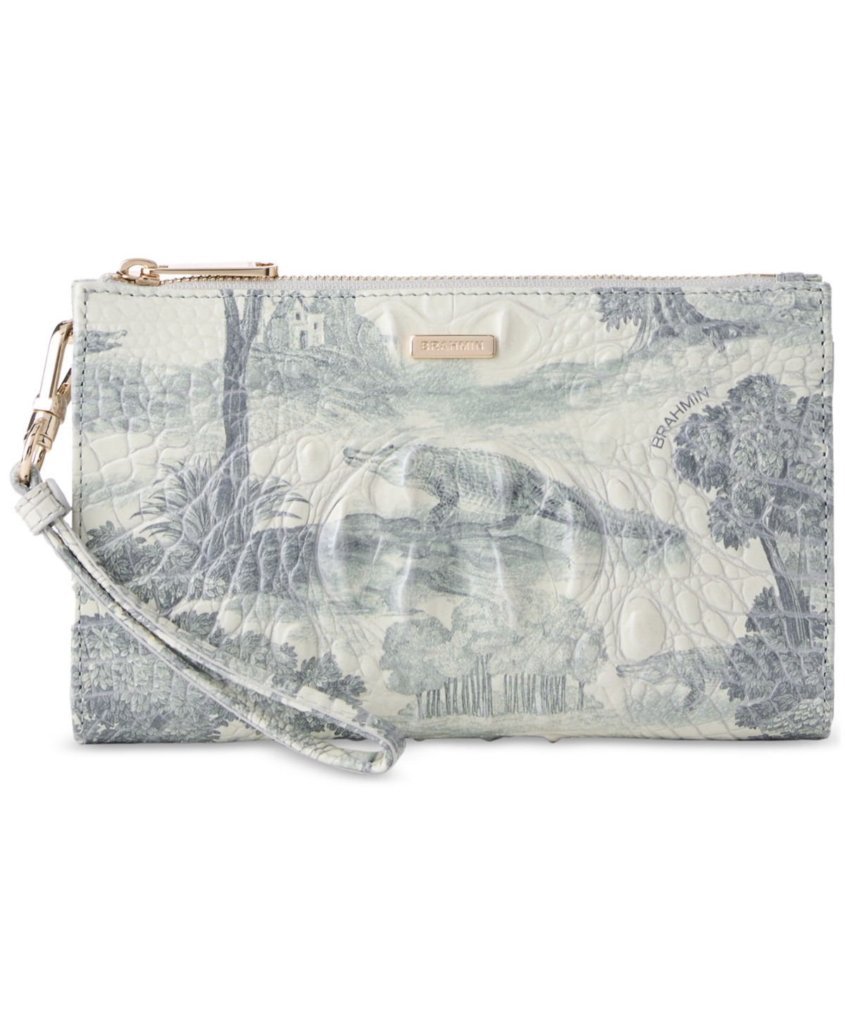Daisy Melbourne Embossed Leather Clutch - Mindful Garden
