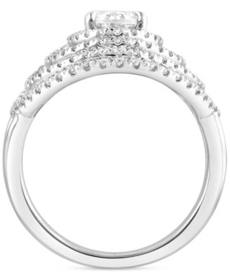 Lab Grown Diamond Statement Ring (2 ct. t.w.) in 14k White Gold 