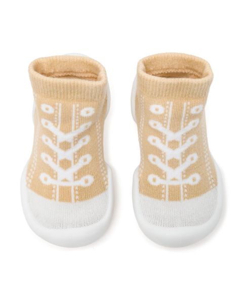 Кроссовки Komuello First Walk Sock Shoes Sneakers - Beige для малышей