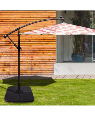 20 Inch Patio Offset Water Filled Plate Umbrella Base Sand