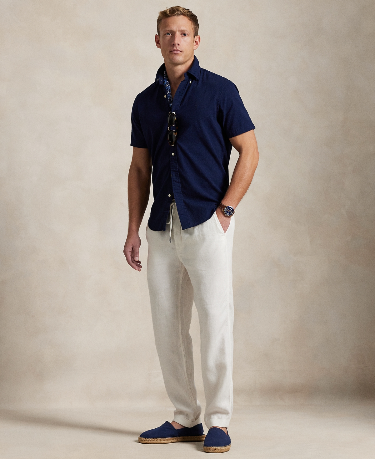 Polo Ralph Lauren Men's Rl Prepster Classic-Fit Seersucker Shirt