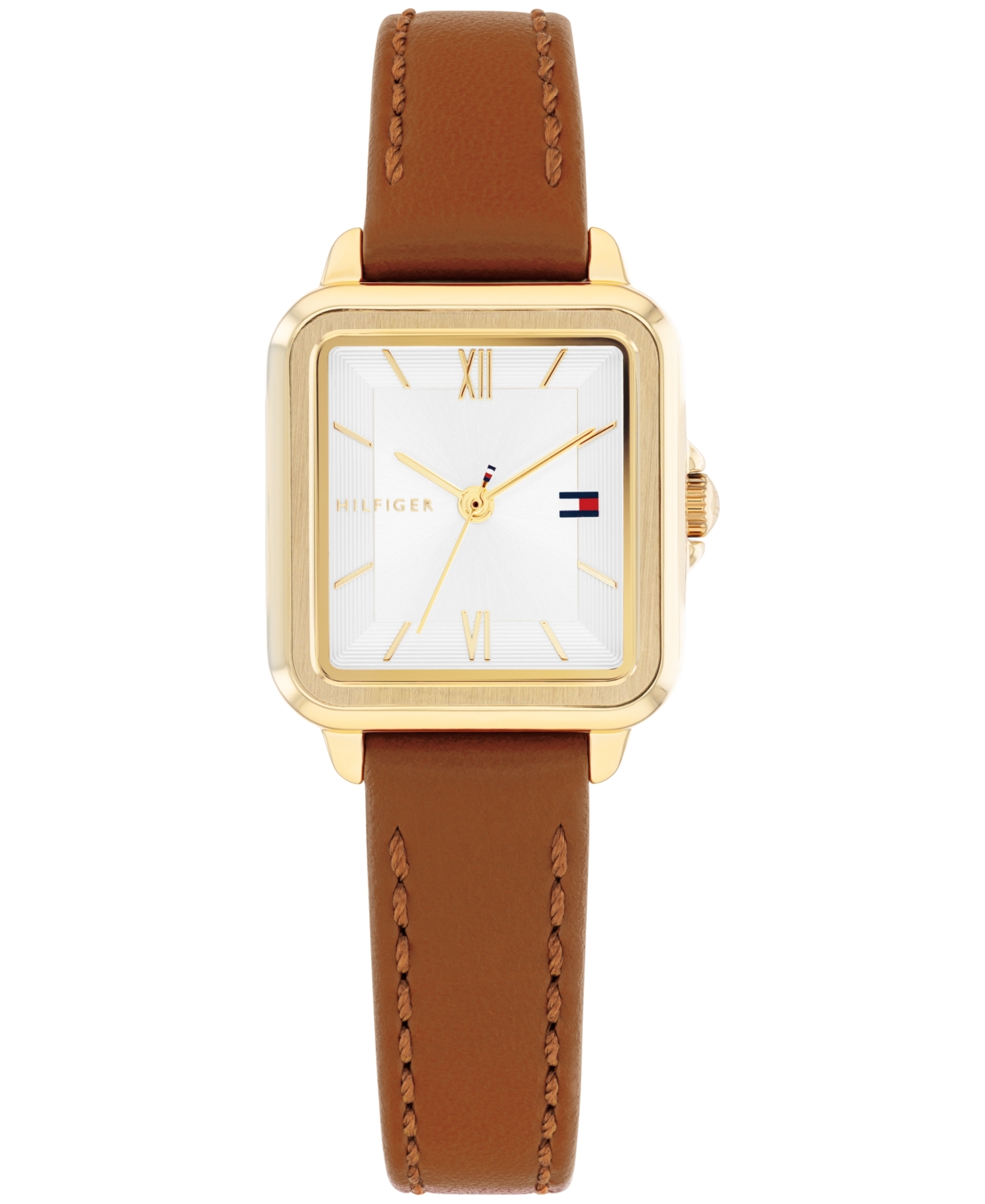 Women's Quartz Tan Leather Strap Watch, 22.5mm - Brown