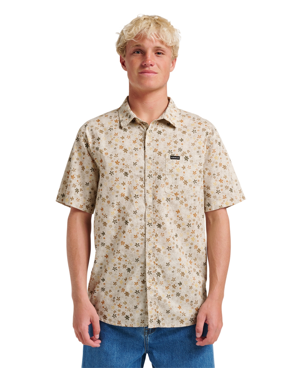 Men's Ditsy Mini Classic Short Sleeve Shirt - Moonstruck