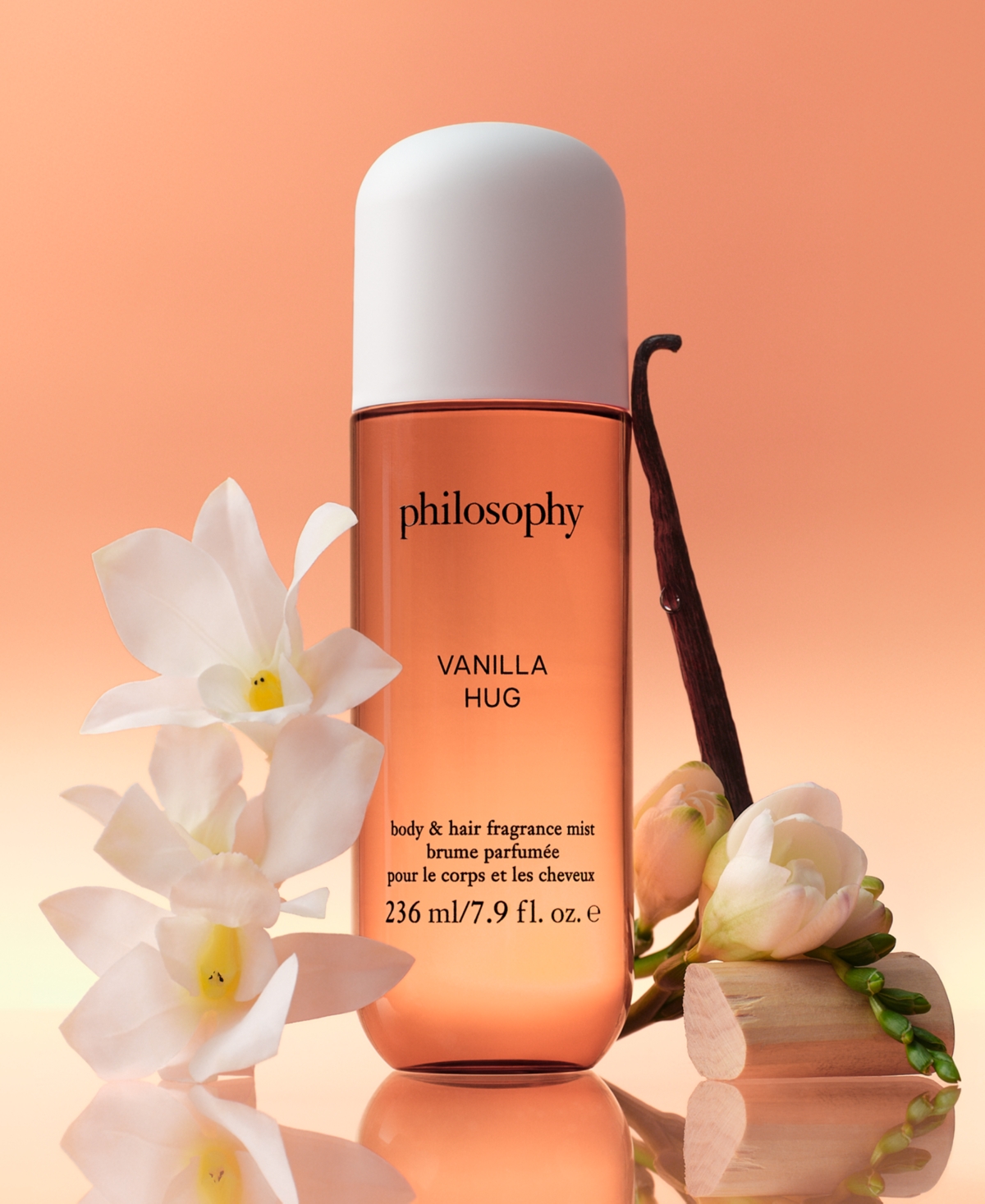 Philosophy Di Lorenzo Serafini Vanilla Hug Body & Hair Fragrance Mist, 7.9 Oz. In Transparent