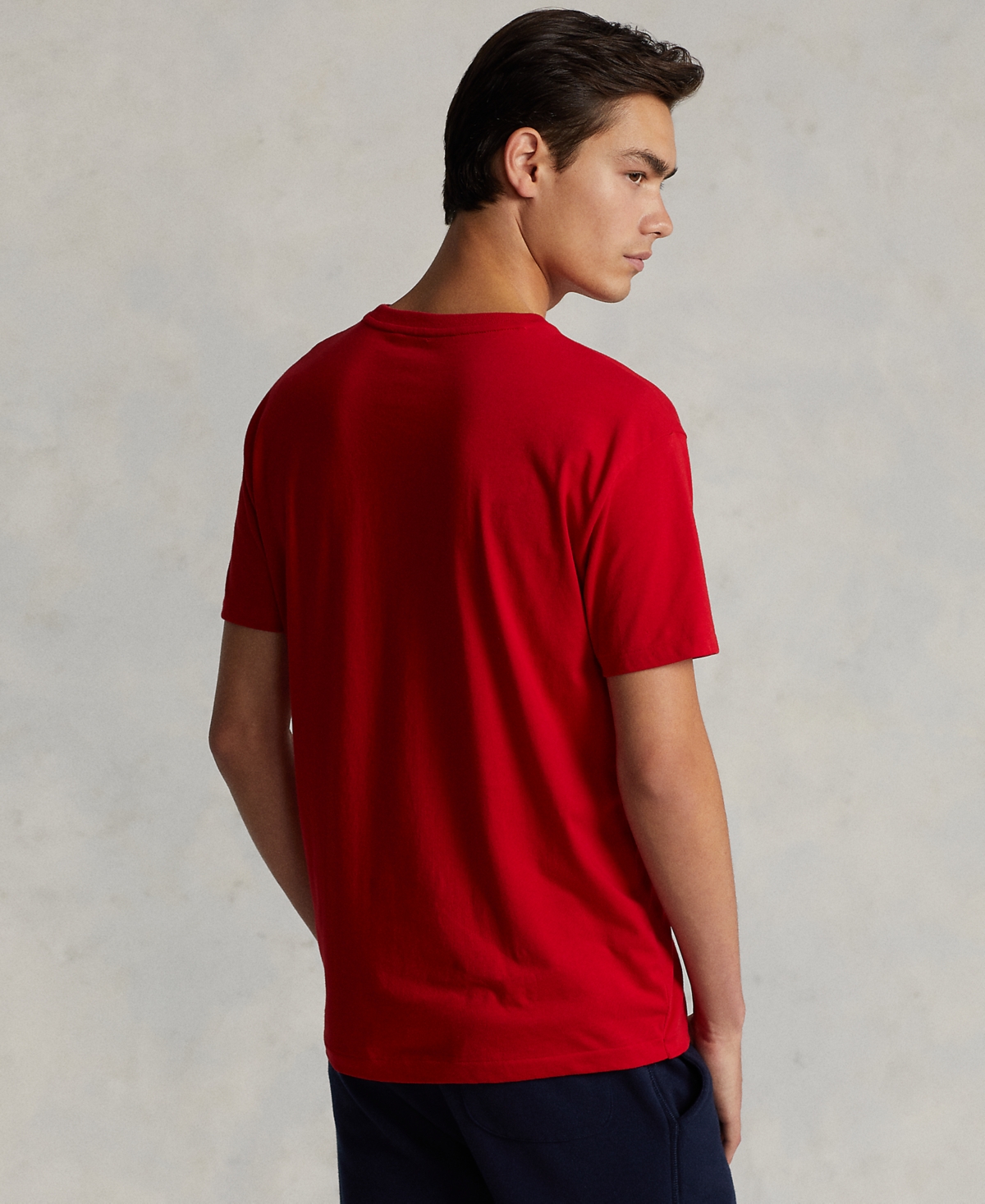 Polo Ralph Lauren Men's Classic Fit Crew Neck Pocket T-shirt In Red