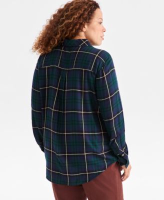 Plus Size Plaid Perfect Shirt