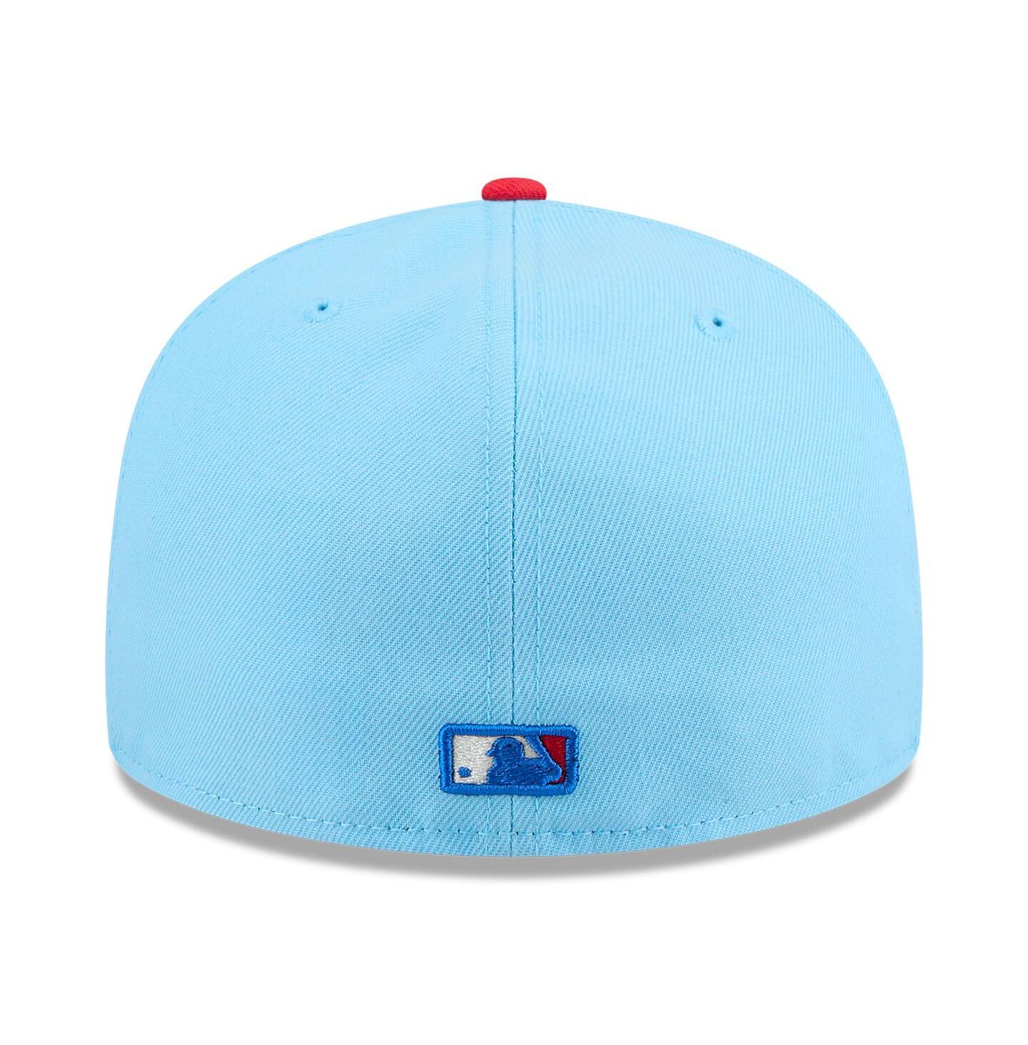 Мужская кепка New Era Light Blue/Red San Diego Padres 2025 Fourth of July 59FIFTY Fitted Hat — фото 2