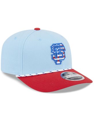 Men's Light Blue/Red San Francisco Giants 2025 Fourth of July 9SEVENTY Adjustable Hat