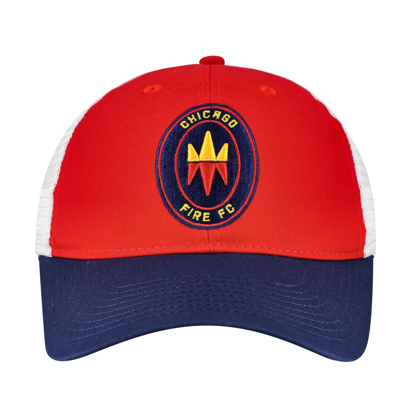 Мужская кепка Fanatics Red/Navy Chicago Fire Americana Adjustable Hat — фото 2